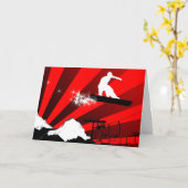 スノーボード カード (黄色い花)