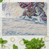 スノーボード キッチンタオル (折り畳み)