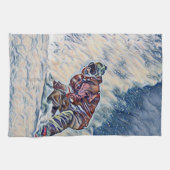 スノーボード キッチンタオル (横)