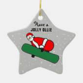 スノーボード クリスマスコレクション セラミックオーナメント (正面)