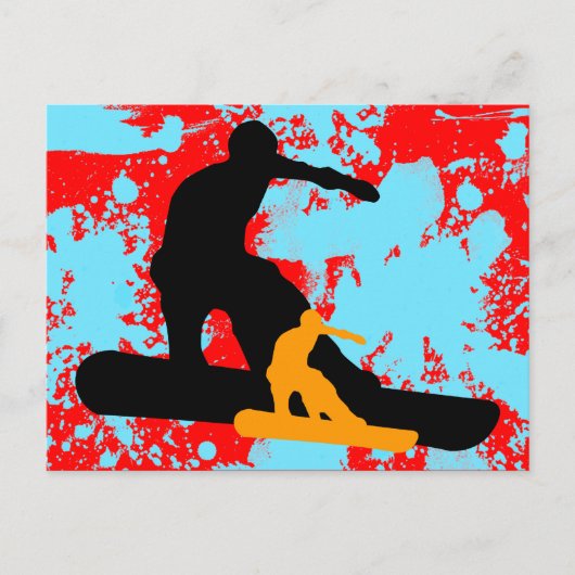 スノーボード:シャドウスタンス ポストカード (正面)