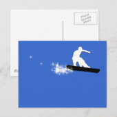 スノーボード。シンプル。 ポストカード (正面/裏面)