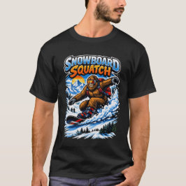 スノーボード・スクワッチ - 面白いビッグフット スノーボードデザイン Tシャツ