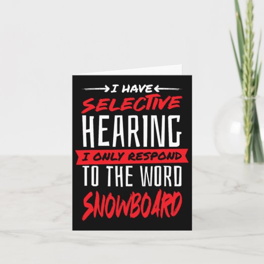 スノーボード・スノーボーダー カード (正面)