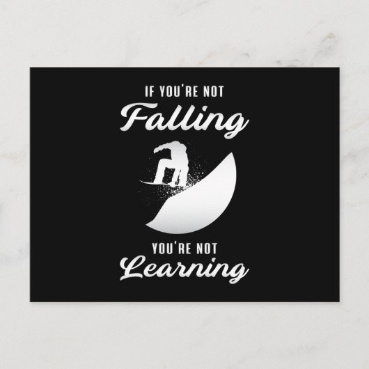 スノーボード スノーボーディング スノー スノーボーダー 面白いギフト ポストカード (正面)