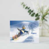 スノーボード・ハッピー・バースデー!! ポストカード (スタンド正面)