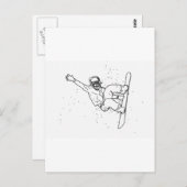 スノーボード ポストカード (正面/裏面)