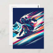 スノーボード ポストカード (正面/裏面)