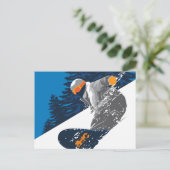 スノーボード、マウンテン、エクストリームスポーツ ポストカード (スタンド正面)