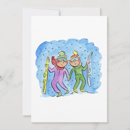 スノーボード 招待状 (正面)