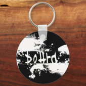 スノーボード。擦り切れた。 キーホルダー (正面)