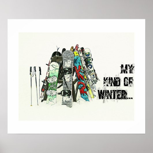 スノーボード – 私の種類の冬 ポスター (正面)