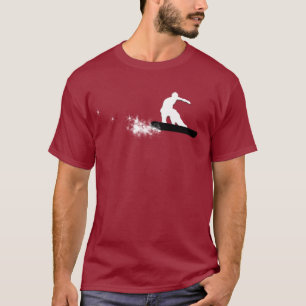スノーボード。 簡単 Tシャツ