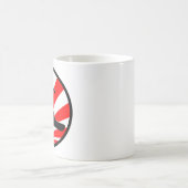 スノーボード。赤い線。 コーヒーマグカップ (中央)