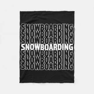 スノーボード – Snowboarder 素晴らし Winter Gift フリースブランケット