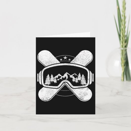 スノーボード – Winter Sportsスノーボードギフト カード (正面)