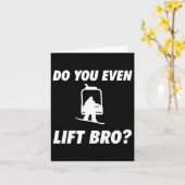 スノーボードDo You Even Lift Bro - Snowboard Snow カード (黄色い花)