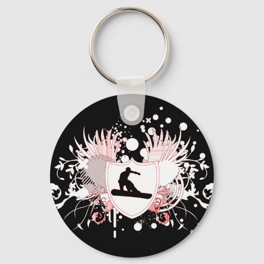 スノーボードhi-fi v.3 キーホルダー (正面)