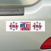 スノーボードUSA バンパーステッカー (車上)