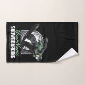 スノーボーパーソナライズされたドスノーボーダー破砕機 バスタオルセット (ハンドタオル)