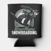 スノーボーパーソナライズされたドスノーボーダー破砕機 缶クーラー (正面)