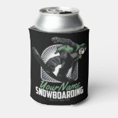 スノーボーパーソナライズされたドスノーボーダー破砕機 缶クーラー (缶裏面)