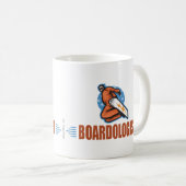 スノーボーユーモアのあるダーおもしろいスノーボーディングウィンタースポーツ コーヒーマグカップ (正面右)
