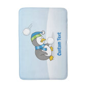 スノーボールのバスルームのマットを手に入れる小さなペンギン バスマット (正面縦)