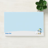 スノーボールを持つリトルペンギンがポストイットノートを振る ポストイット (オフィス)