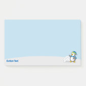 スノーボールを持つリトルペンギンがポストイットノートを振る ポストイット (正面)