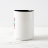 スノーボールファイトクルー 15 oz 二色コーヒーマグ ツートーンマグカップ (中央)