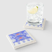 スノーボールフローラコースター ストーンコースター (横)