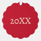 スノーボールブリティッシュクリスマスカクテル オーナメントカード (裏面)