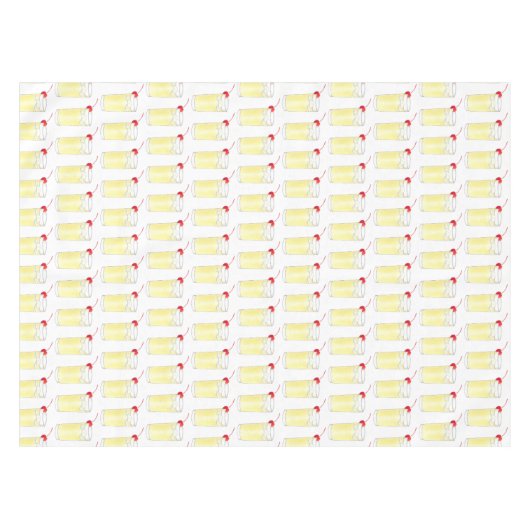 スノーボールブリティッシュクリスマスカクテル テーブルクロス (正面(横))