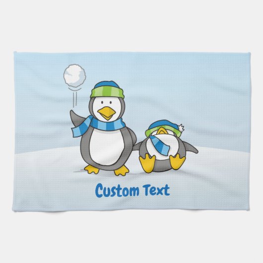 スノーボールペンギンのキッチンタオル キッチンタオル (横)