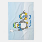 スノーボールペンギンのキッチンタオル キッチンタオル (縦)