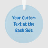 スノーボールペンギンオーナメント オーナメント (裏面)