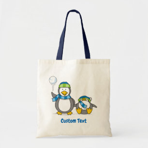 スノーボールペンギントートバッグ トートバッグ
