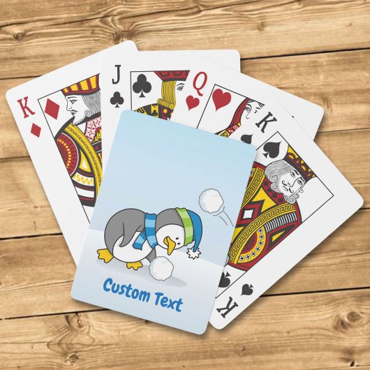 スノーボール自転車を手に入れたリトル遊ペンギン トランプ