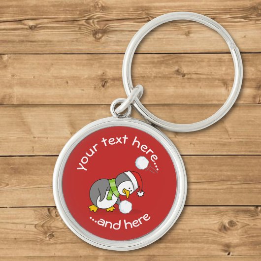 スノーボール・キーチェーンを手に入れるクリスマスペンギン キーホルダー