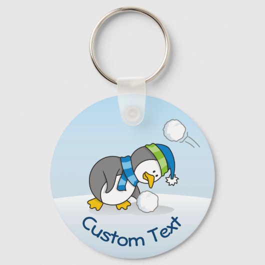 スノーボール・キーチェーンを手に入れる小さなペンギン キーホルダー (正面)