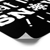 スノーボー食べドマイスノーボード ポスター (角)