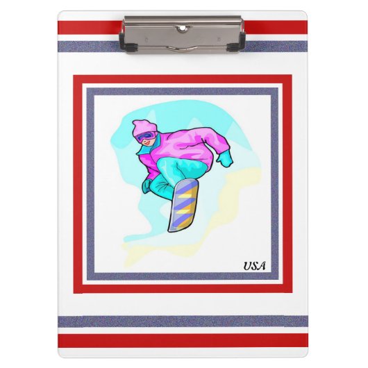 スノーボーLoveドへ –  クリップボード (正面)