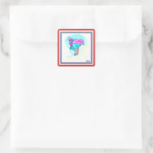 スノーボーLoveドへ –  スクエアシール (バッグ)