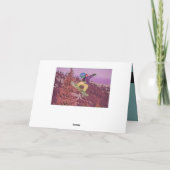 スノーボ絵を描ード カード (裏面)