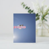 スノーボ飛んでいるーターが空中を ポストカード (スタンド正面)