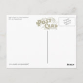 スノーポストカードにモネ列車 ポストカード (裏面)