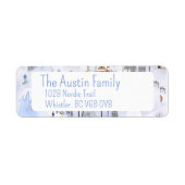 スノーマウンテンアルパインスキーヴィレッジ差出人住所 ラベル (正面)