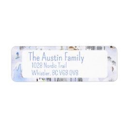 スノーマウンテンアルパインスキーヴィレッジ差出人住所 ラベル