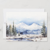 スノーマウンテンスキーランドスケープリハーサルディナー 招待状 (裏面)